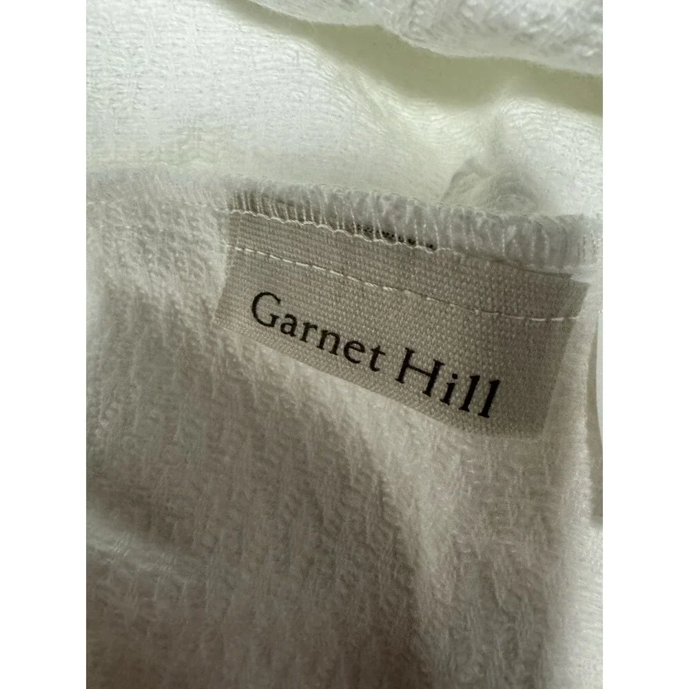 Garnet Hill  Matress  Cover-White  100% Cotton SZ TWIN  NEW Unopened!